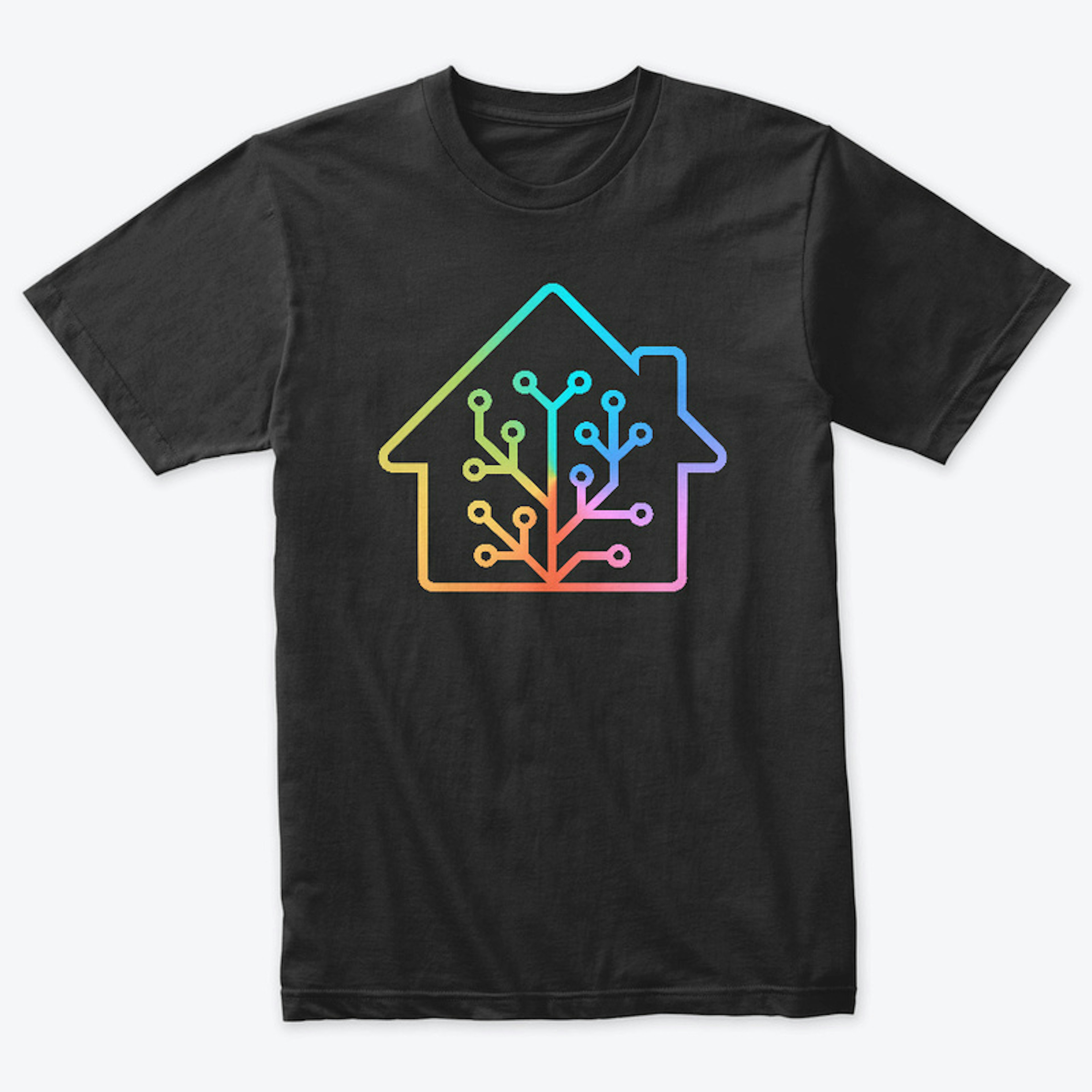 Home Assistant Classic Logo in Rainbows